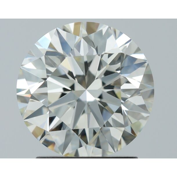 1.93 Carat Natural Diamond, Round Cut, Color I, Clarity VVS2