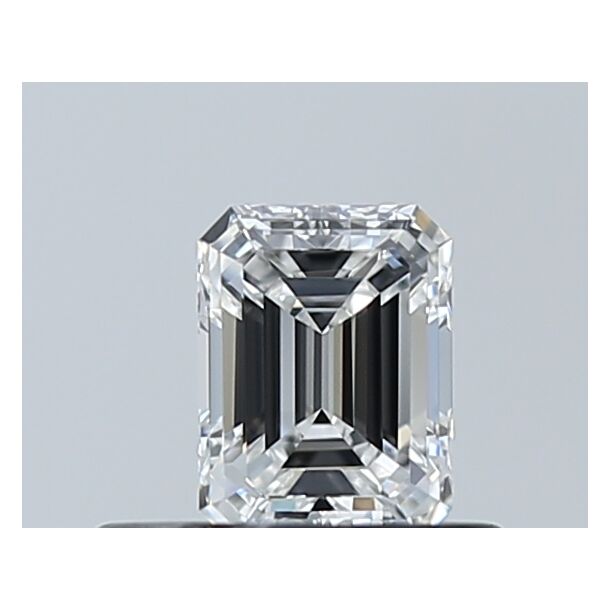 0.4 Carat Diamond, Emerald Cut, Color D, Clarity VVS1