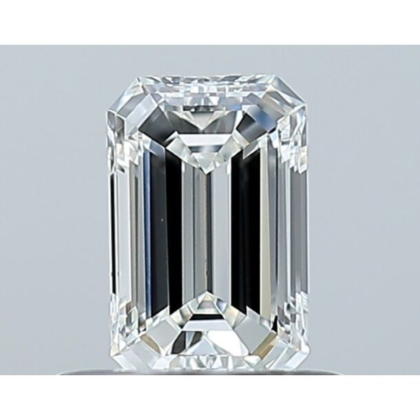 0.46 Karat Natürlicher Diamant Im Smaragdschliff, Farbe G, Reinheit VS1