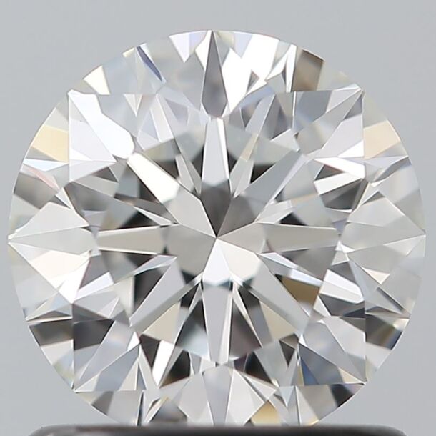 0.91 Carat Diamond, Round Cut, Color F, Clarity VVS2
