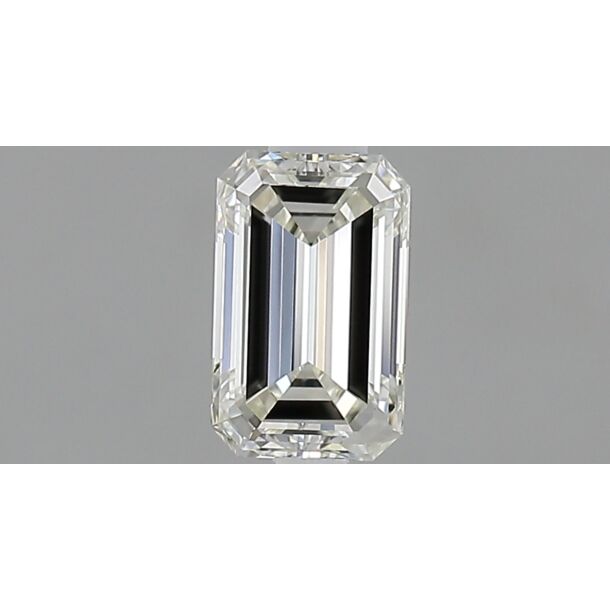 0.51 Karat Diamant Im Smaragdschliff, Farbe H, Reinheit VVS1