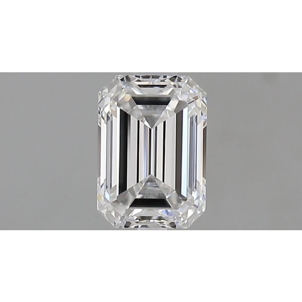 1 Carat Diamant de taille émeraude, Couleur D, Pureté VVS1
