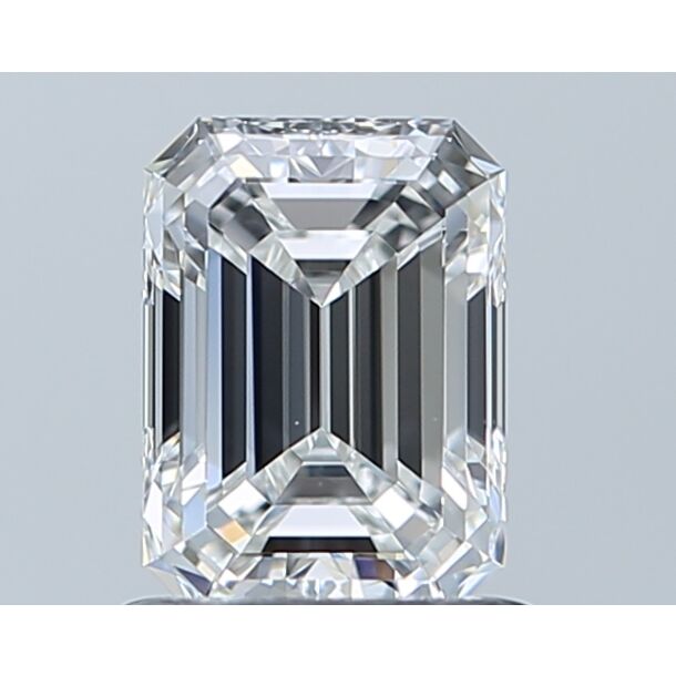 1 Carat Diamant Naturel de taille émeraude, Couleur E, Pureté VVS2 1 Carat Diamant Naturel de taille émeraude, Couleur E, Pureté VVS2