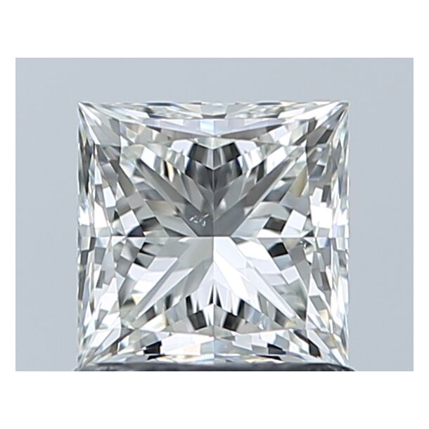 1.02 Karat Natürlicher Diamant Im Prinzessschliff, Farbe I, Reinheit VS2