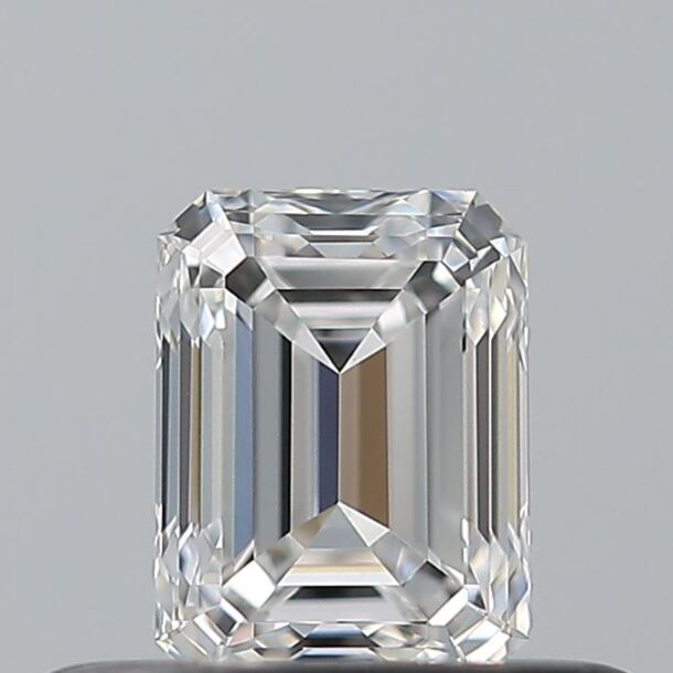 0.38 Karat Diamant Im Smaragdschliff, Farbe E, Reinheit VVS2