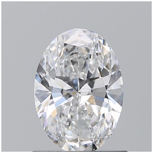 0.9 Karaat Diamant met een Ovaal vorm, Kleur D, Zuiverheid SI1