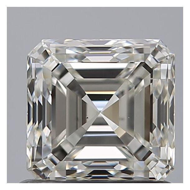 1 Carat Diamant de taille Asscher, Couleur I, Pureté VS2