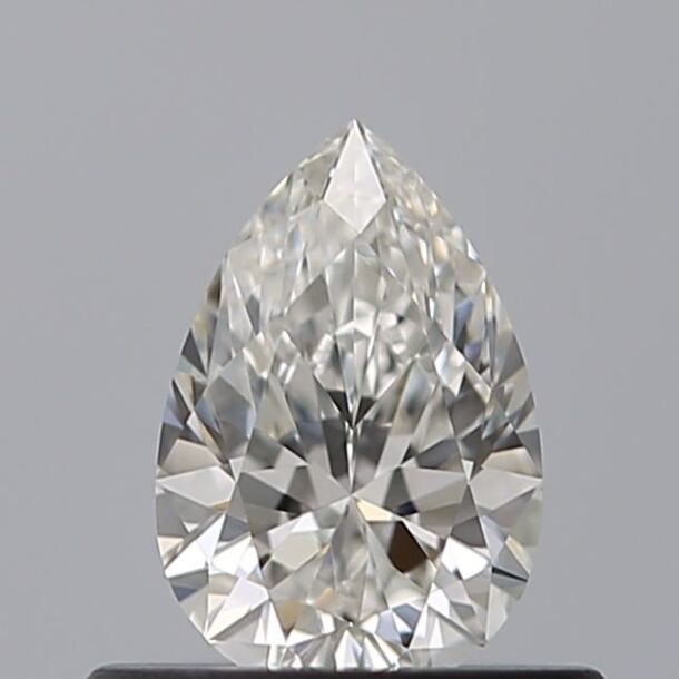 0.41 Carat Diamond, Pear Cut, Color G, Clarity VVS2
