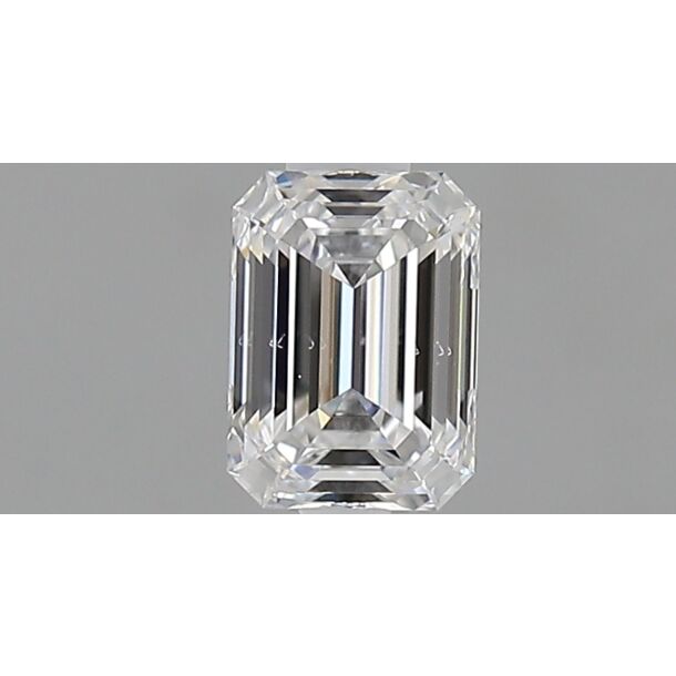 0.5 Karat Diamant Im Smaragdschliff, Farbe D, Reinheit SI1