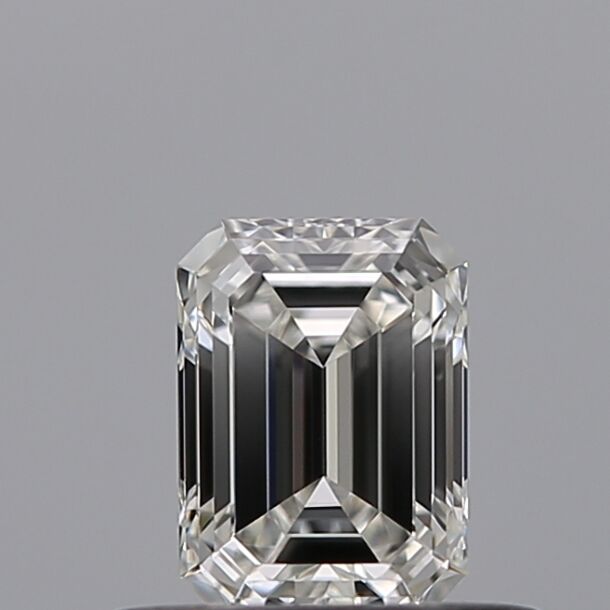 0.39 Karat Diamant Im Smaragdschliff, Farbe F, Reinheit VVS1