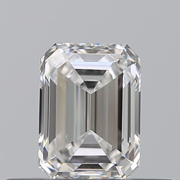 0.39 Karat Diamant Im Smaragdschliff, Farbe E, Reinheit VVS1