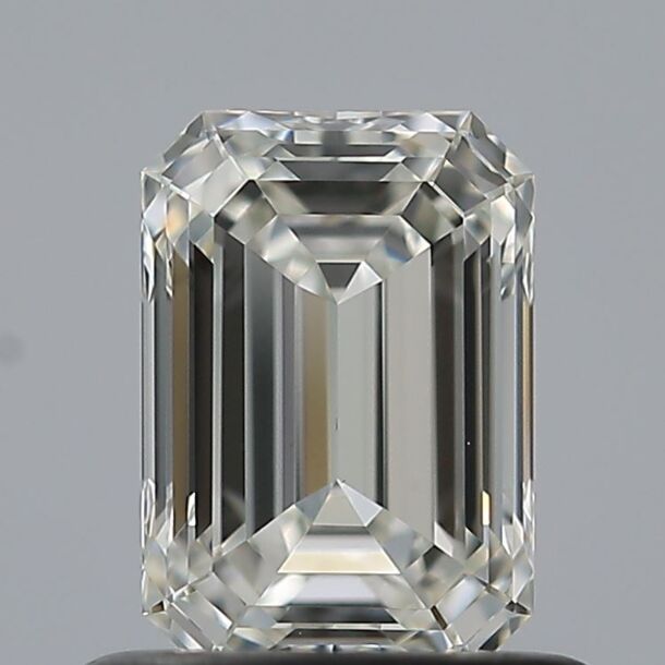0.75 Carat Diamond, Emerald Cut, Color H, Clarity VVS2