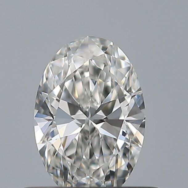 0.43 Carat Diamant de taille Oval, Couleur F, Pureté VVS1