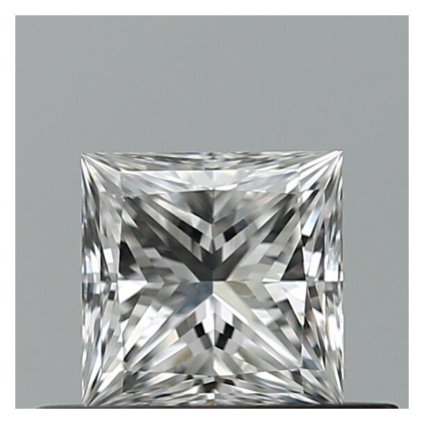 0.45 Carat Diamond, Princess Cut, Color E, Clarity VVS2