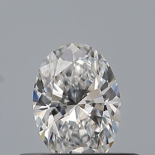 0.33 Carat Diamant de taille Oval, Couleur D, Pureté IF