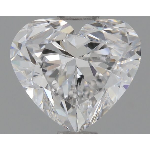 0.7 Carat Natural Diamond, Heart Cut, Color D, Clarity VS1