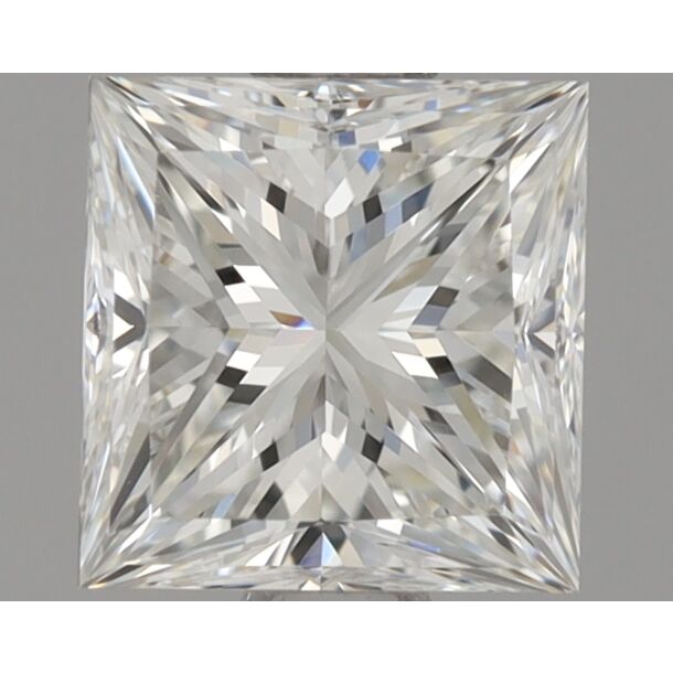 0.7 Carat Diamant Naturel de taille Princesse, Couleur H, Pureté VVS2