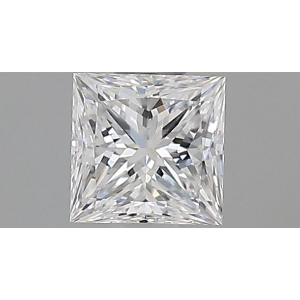 0.44 Carat Diamond, Princess Cut, Color D, Clarity VVS2