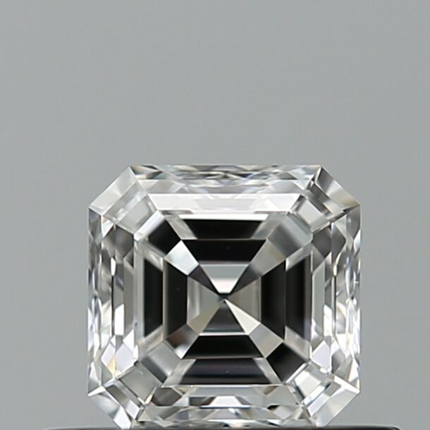 0.5 Carat Diamant de taille Asscher, Couleur F, Pureté VVS2