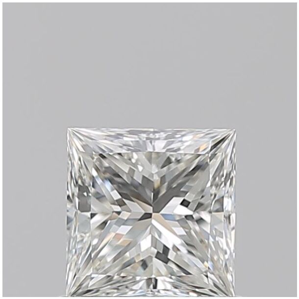 0.8 Carat Diamant Naturel de taille Princesse, Couleur H, Pureté VVS2