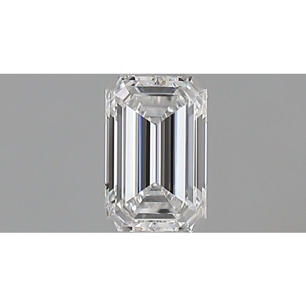 0.39 Karat Diamant Im Smaragdschliff, Farbe E, Reinheit VVS2