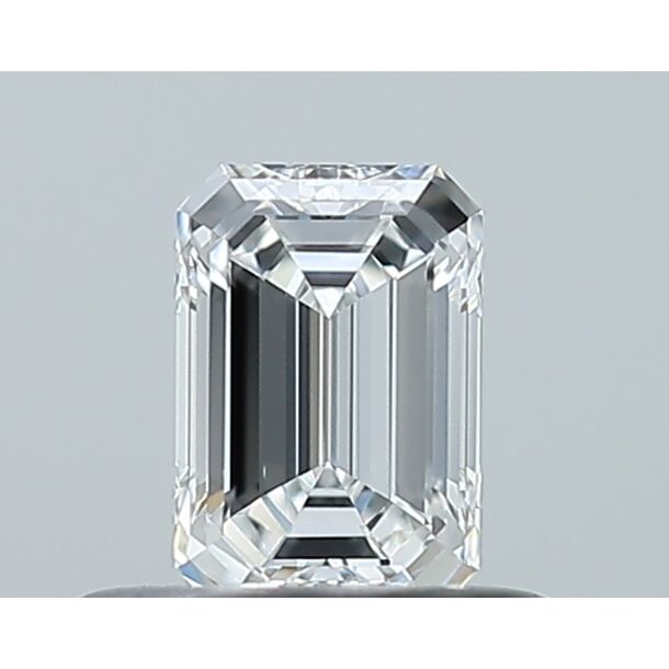 0.39 Carat Diamond, Emerald Cut, Color E, Clarity VVS2