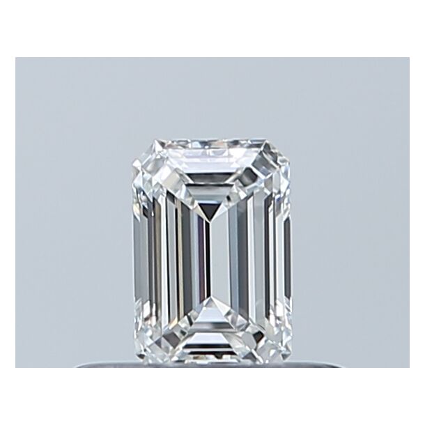 0.33 Carat Diamant de taille émeraude, Couleur F, Pureté VVS2