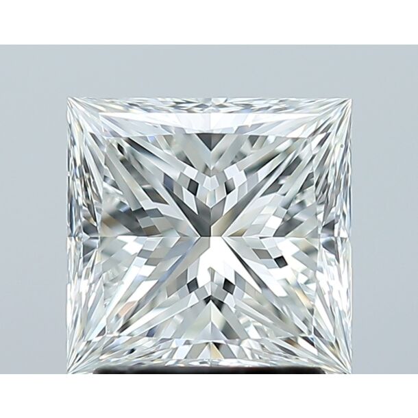 2.02 Karaat Diamant met een Prinses vorm, Kleur H, Zuiverheid VVS1
