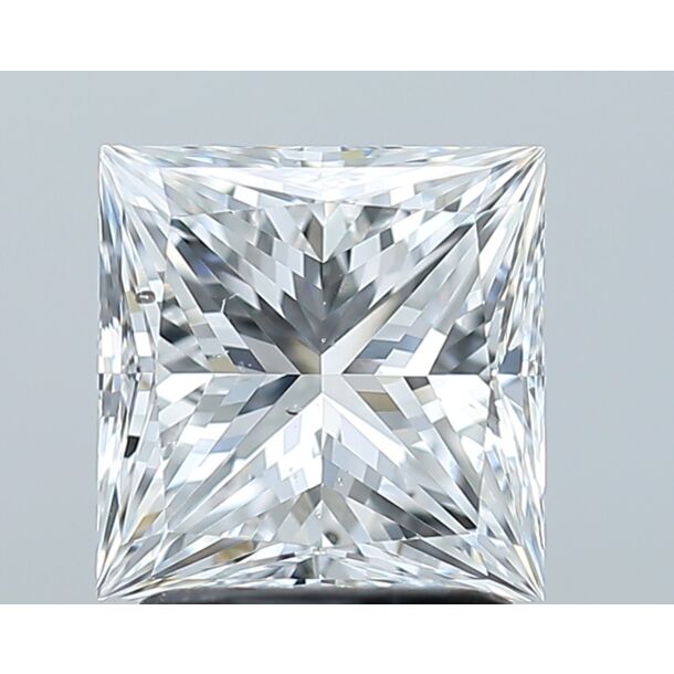 2.01 Carat Diamant de taille Princesse, Couleur D, Pureté SI1