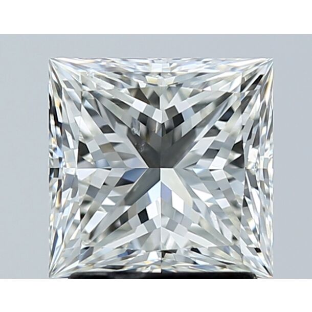 2.02 Karaat Diamant met een Prinses vorm, Kleur I, Zuiverheid SI1