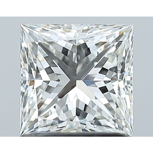 1.21 Karaat Diamant met een Prinses vorm, Kleur H, Zuiverheid VS2