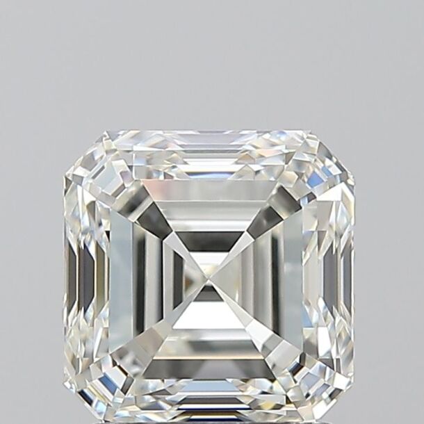 2.01 Carat Natural Diamond, Asscher Cut, Color G, Clarity VVS2