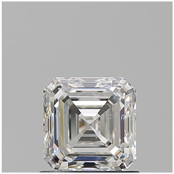 1.01 Carat Diamant de taille Asscher, Couleur I, Pureté SI1