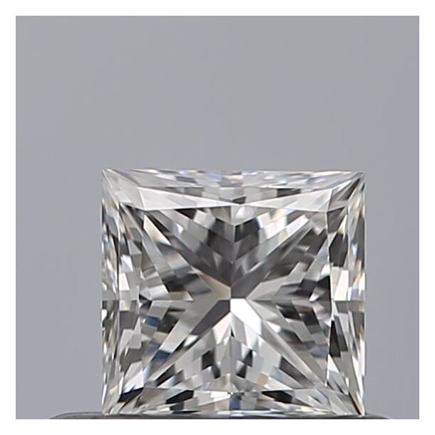 0.47 Carat Diamond, Princess Cut, Color E, Clarity VVS2