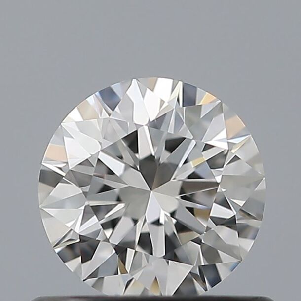 0.53 Carat Natural Diamond, Round Cut, Color E, Clarity VVS1 0.53 Carat Natural Diamond, Round Cut, Color E, Clarity VVS1