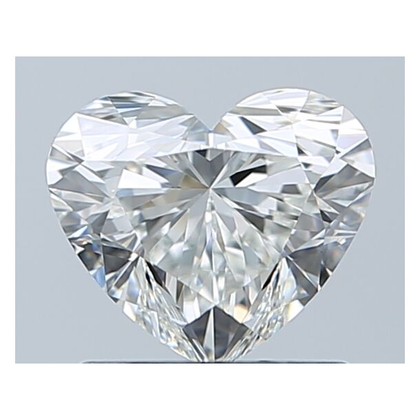 0.9 Carat Diamond, Heart Cut, Color H, Clarity VVS1