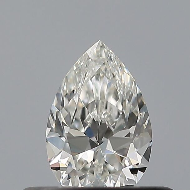 0.33 Carat Diamond, Pear Cut, Color G, Clarity VVS2