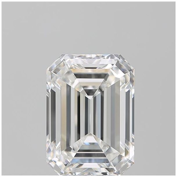3.53 Karaat Diamant met een Smaragd vorm, Kleur G, Zuiverheid FL