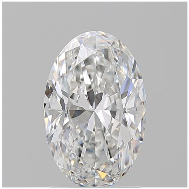 1.51 Karaat Diamant met een Ovaal vorm, Kleur F, Zuiverheid VS1