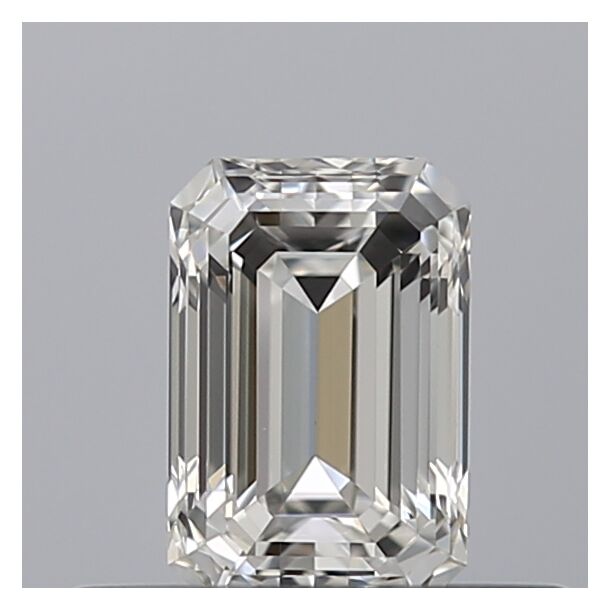 0.4 Carat Diamant de taille émeraude, Couleur F, Pureté VVS1