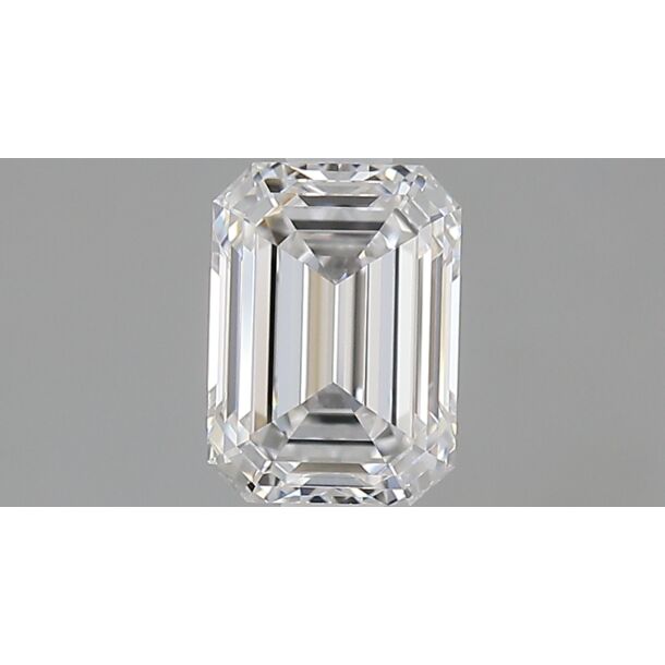 1 Carat Diamant de taille émeraude, Couleur D, Pureté VVS2