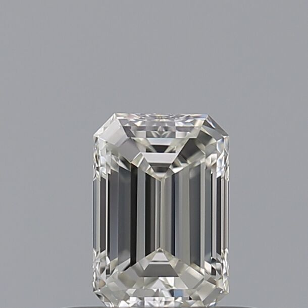 0.4 Carat Diamond, Emerald Cut, Color G, Clarity IF
