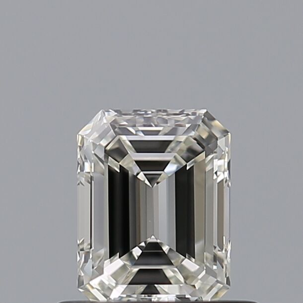 0.52 Carat Diamant de taille émeraude, Couleur G, Pureté VVS2