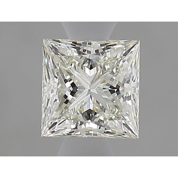 0.57 Carat Diamond, Princess Cut, Color H, Clarity VVS2