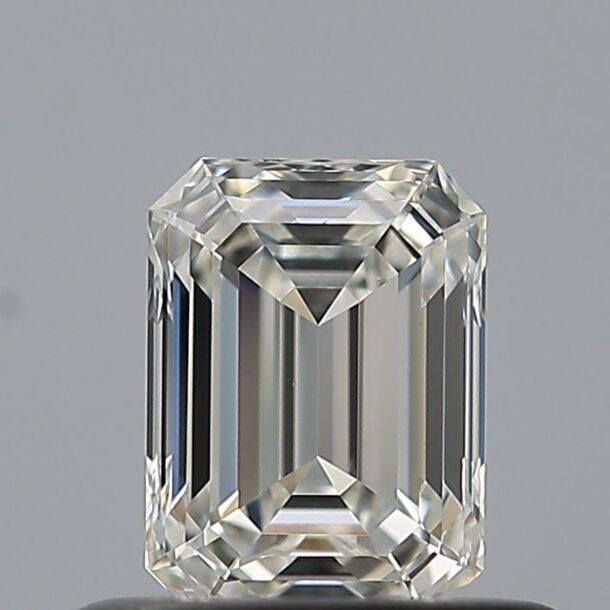 0.5 Carat Diamond, Emerald Cut, Color G, Clarity VVS1