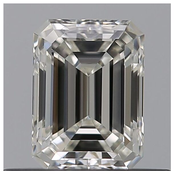 0.52 Karat Natürlicher Diamant Im Smaragdschliff, Farbe G, Reinheit VVS1 0.52 Karat Natürlicher Diamant Im Smaragdschliff, Farbe G, Reinheit VVS1