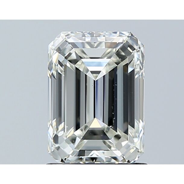 1.51 Carat Diamant de taille émeraude, Couleur I, Pureté VS2