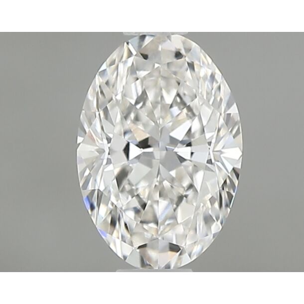 0.43 Carat Diamant Naturel de taille Oval, Couleur F, Pureté VVS1