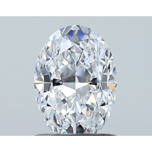 1.01 Carat Diamant de taille Oval, Couleur D, Pureté SI1