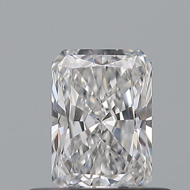 0.4 Carat Diamond, Radiant Cut, Color D, Clarity VS2